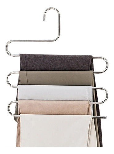 5-in-1 Pant Hanger Organizer for Jeans & Clothes 0