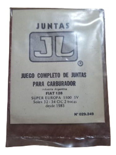 JL Juego Junta Carburador Fiat 128 SE 1500 5V Desde 1983 0