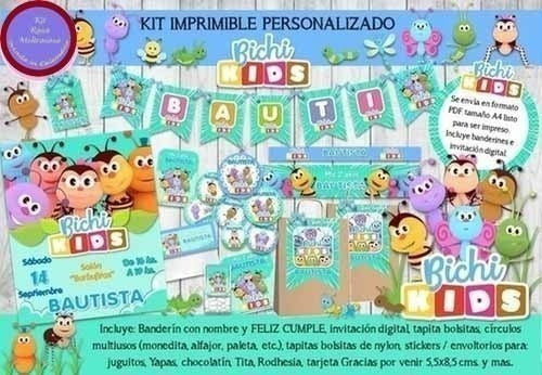 Printable Candy Bar Kit Bichikids Bichi Kids Birthday 0