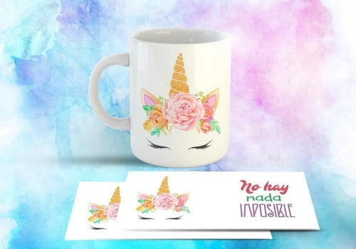 15 Plantillas Sublimación Tazas  Unicornios 7