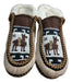 Men's Closed Toe Alpaca Wool Knitted Slippers Sheepskin Lined 40-44 5