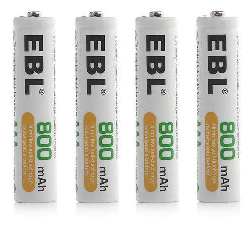 EBL 4 X Rechargeable AAA Li-ion Batteries + Intelligent Charger 1