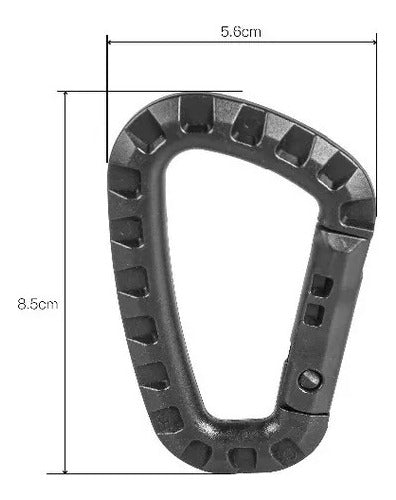 PRAMI VENTAS Ultrarresistant Tactical Plastic Carabiner 4