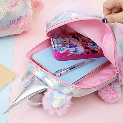 Yorki Girls Plush Unicorn Backpack Fashion 3