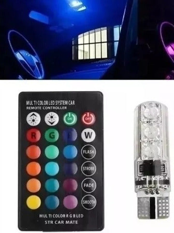 Luz De Posicion T10 Led Rgb Para  Chevrolet Cobalt 2020 2