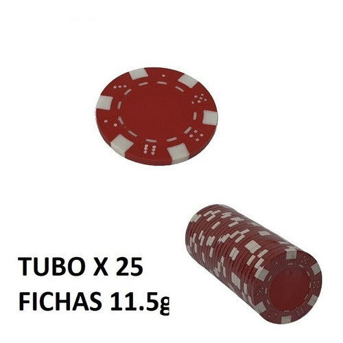 Emax Poker Chips X 200 U 11.5g Smooth 8 Tubes Of 25u To Choose 5