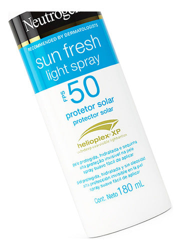 Neutrogena Sun Fresh Light Spray Protector Solar FPS 50 180ML 2