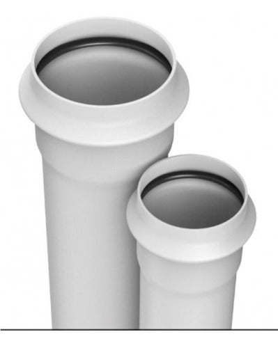 Ganflow 200mm PVC Sewer Coupling with Elastomeric Seal 1