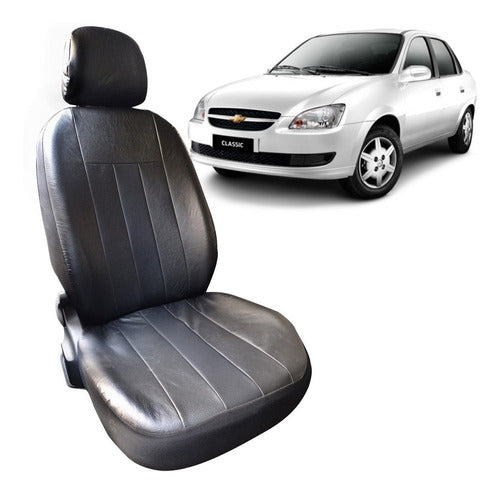 Team Ecoplus Padded Faux Leather Seat Cover for Chevrolet Classic 2010 and Newer 0