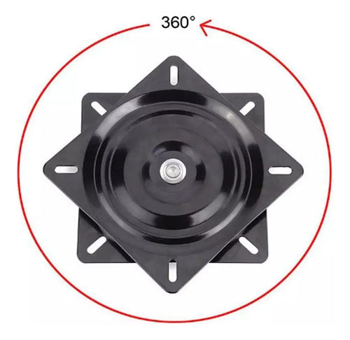 Base Giratória 360 Banco Barco Assento Cadeira Náutica Pesca 2