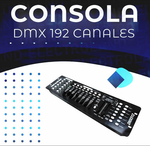 Megacree DMX 512 Universal Console 192 Channels DJ Lights Effects Party 1