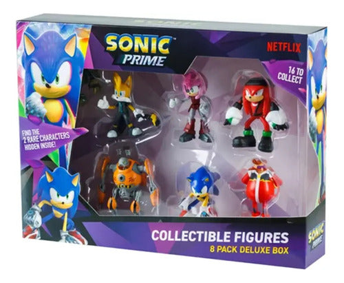 Sonic Pack X6 En Caja Eggforcer Coleccionables Juguetes 0