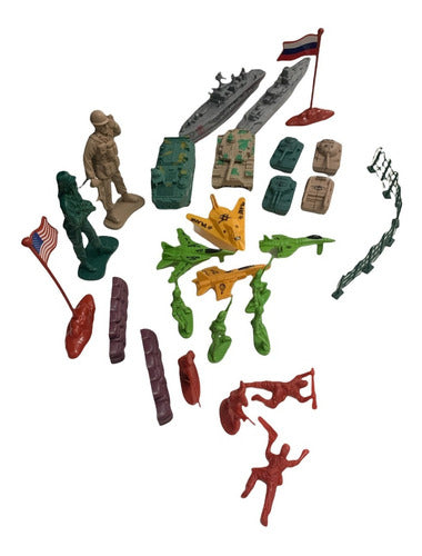 Plastic Soldiers Set x 10 + 12 Vehicles + Accessories 3