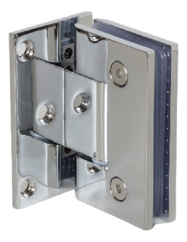 Generic Chrome Glass/Wall Hinge 90° Offset For Shower Enclosure 5