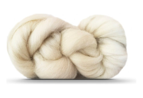 Natural Sheep Wool Roving XXL - 500g 0