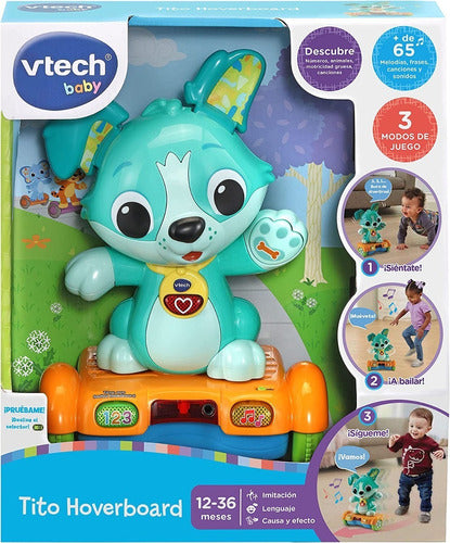 Vtech Perro Tito Hoverboard Interactivo Baila Música Números 2