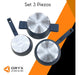 Oryx Batería Cocina Set 3 Piezas Sartén Olla Cacerola 1