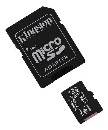 Kingston 64GB Micro SD Memory Card Class 10 with SD Adapter 4