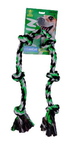 CanCat Multicolor 6 Knot Rope Toy for Dogs 0