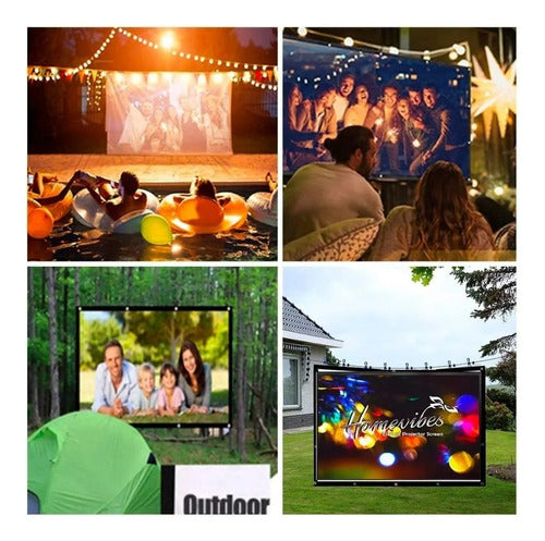 120-Inch Projector Screen for Indoor or Outdoor Use 5