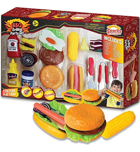 Stretcheez Play Food - Barbecue Play Set for Kids 0