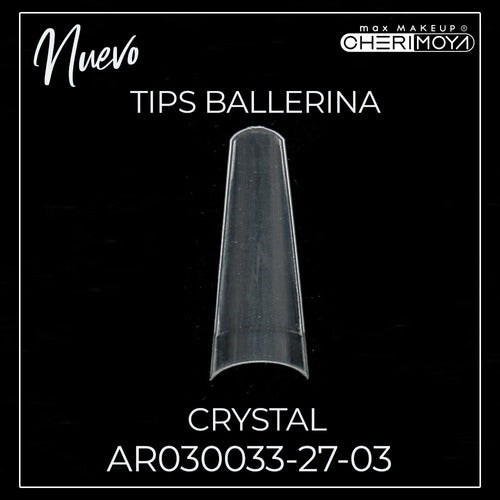 Cherimoya Tips Ballerina Cristal Uñas Acrilicas Tips 100 Un. 1