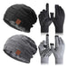 4 Pack Winter Hats for Men Beanie and Gloves 0