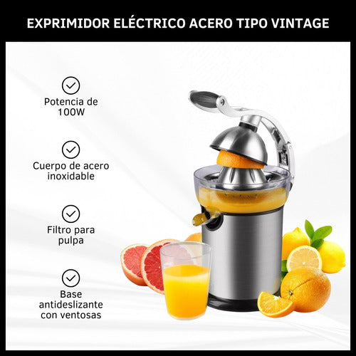 Oryx Electric Citrus Juicer Stainless Steel 100W 1