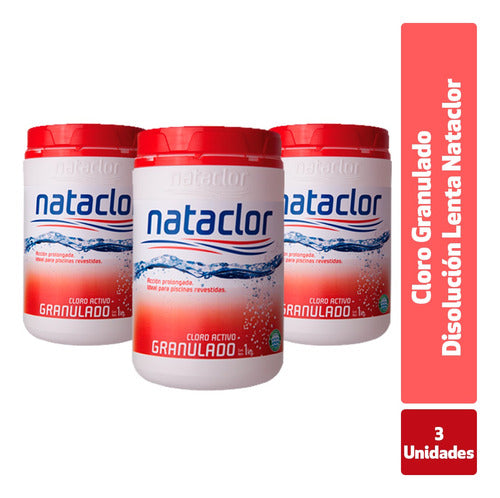 Nataclor Chlorine Granules Slow Dissolution X 3 Units 1