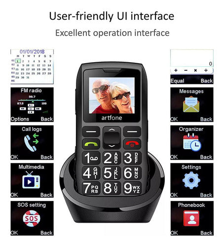 Telefone Celular Sênior Com Bateria De Longa Duração Freadsa 2