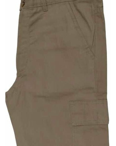 TOMASON Bermuda Hombre Gabardina Algodón Bolsillo Cargo 7