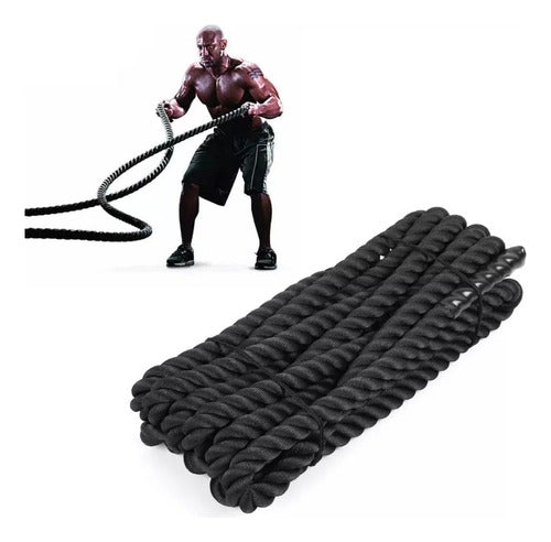 Cuerda Soga Crossfit 9mt X3.8 Entrenamiento Funcional Oferta 1