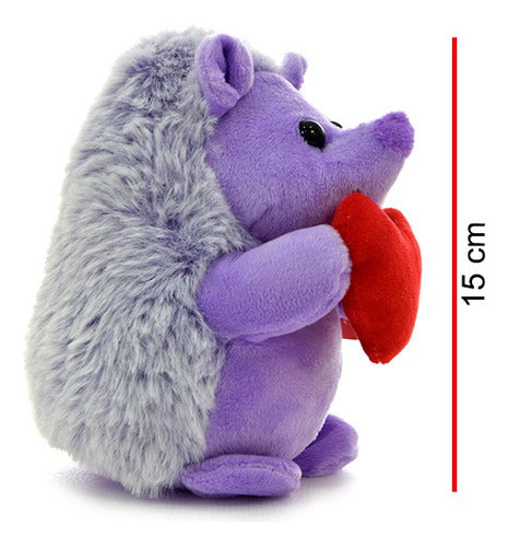 15cm Porcupine Plush with Heart - Phi Phi Toys 13