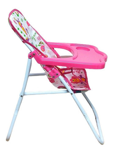 Faydi Foldable High Chair Toy for Dolls and Baby Dolls 1