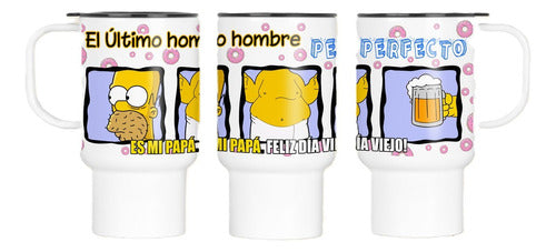 Imprimi Kits Plantillas Jarros Simpsons Día Del Padre Homero Sublimar 0