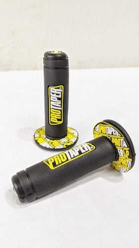 Pro Taper Black / Yellow Premium Quality Hand Grips 2