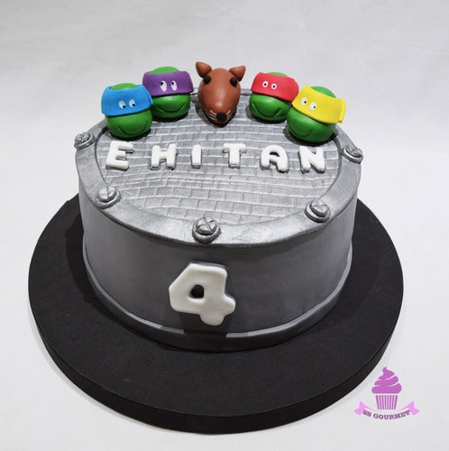 Torta Tortugas Ninja Maestro Splinter Tematica Tmnt 0