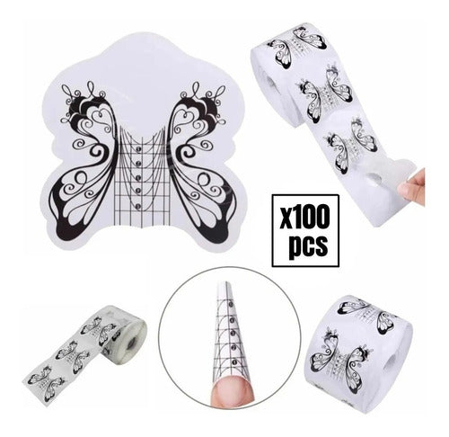 Melcolors 100 Butterfly Molds for Sculpted Acrylic Gel Nails 0