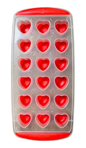 Craco Heart Shape Ice Cube Tray - 18 Cube Capacity - Pack of 3 1