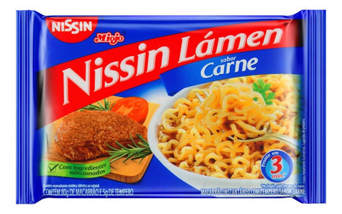 Nissin Ramen Beef 85g Noodles 3 Minutes Pack X15 + Gift 0