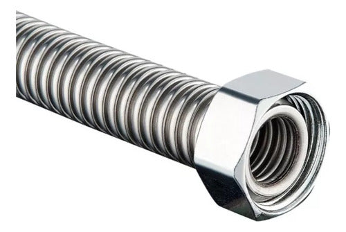 Flexible Stainless Steel Corrugated Water Hose 3/4 X 50 Cm Fixed Male Thread 1