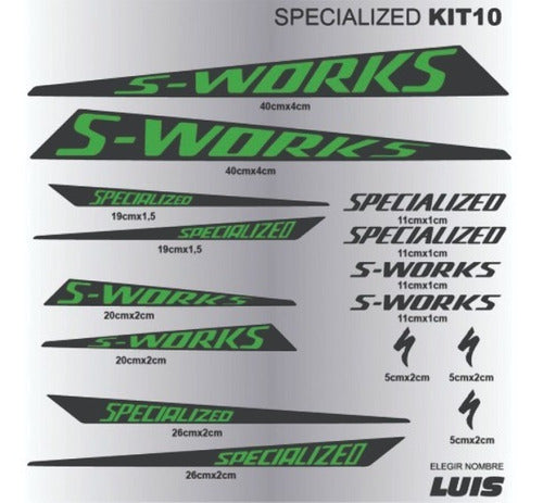 Specialized S-Work Decals Set 2