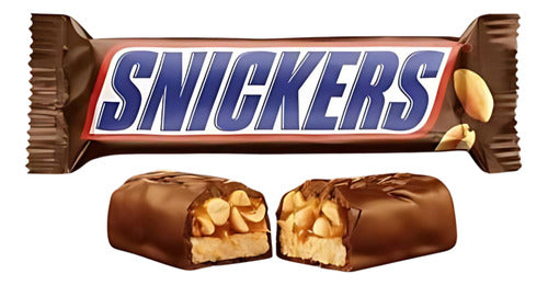 Snickers Barra De Chocolate 48 Gr. Origen Usa Mars Pack X6 1