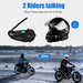 Ejeas Q2 Casco De Moto Bluetooth Intercomunicador, Auricular 3