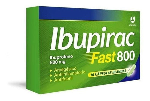 D4 URUFARMA Ibupirac Fast 800 Mg X 10 Cápsulas Blandas 0