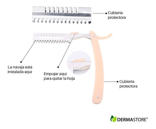 Eyebrow Shaper with Detachable Blade/Dermaplaning 2