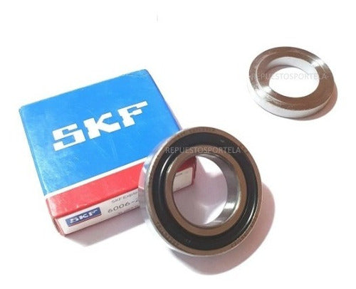 SKF Semi-Axle Bearing with Safety Clip for Citroen Xsara Picasso 0