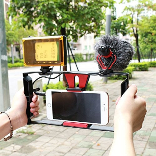 Smartphone Video Rig + 96 Luces Led + Micrófono Boya By-mm1, 1