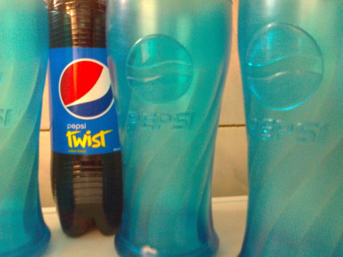 Vaso De Pepsi Cola, Azul Plastico Duro, Precio Por Cada Uno 1