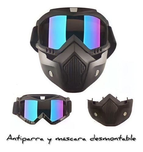 PM Anti-Fog Mask for Open Face Motorcycle Helmet 1